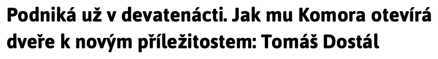 Titulek článku na webu Okresní hospodářské komory Opava